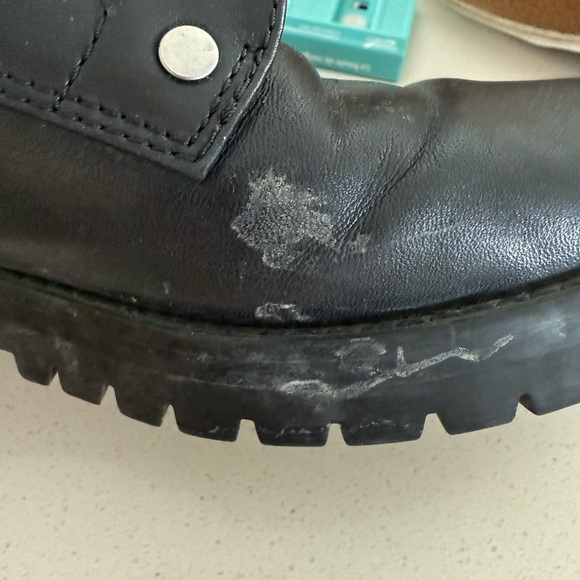 Coach - Black Studded Leather Boots - Picture 7 of 10